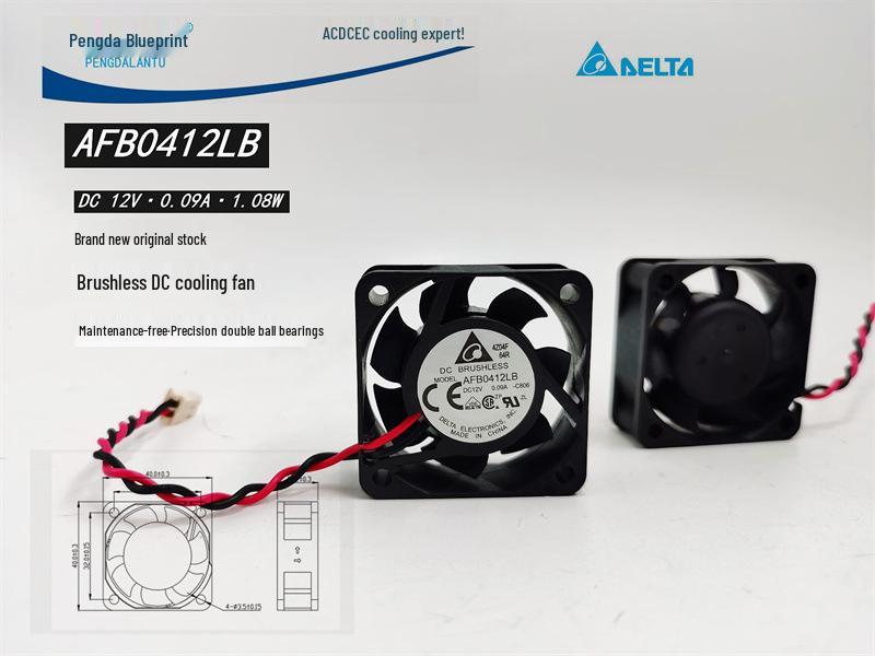 

Brand New AFB0412LB 4CM Double Ball Bearing 12V Silent Motherboard Cooling Fan 9CM Wire with Plug