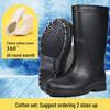 EVA Men's Tall White Non-Slip Rain Boots for Chefs, Mid-Calf, Food Hygiene.