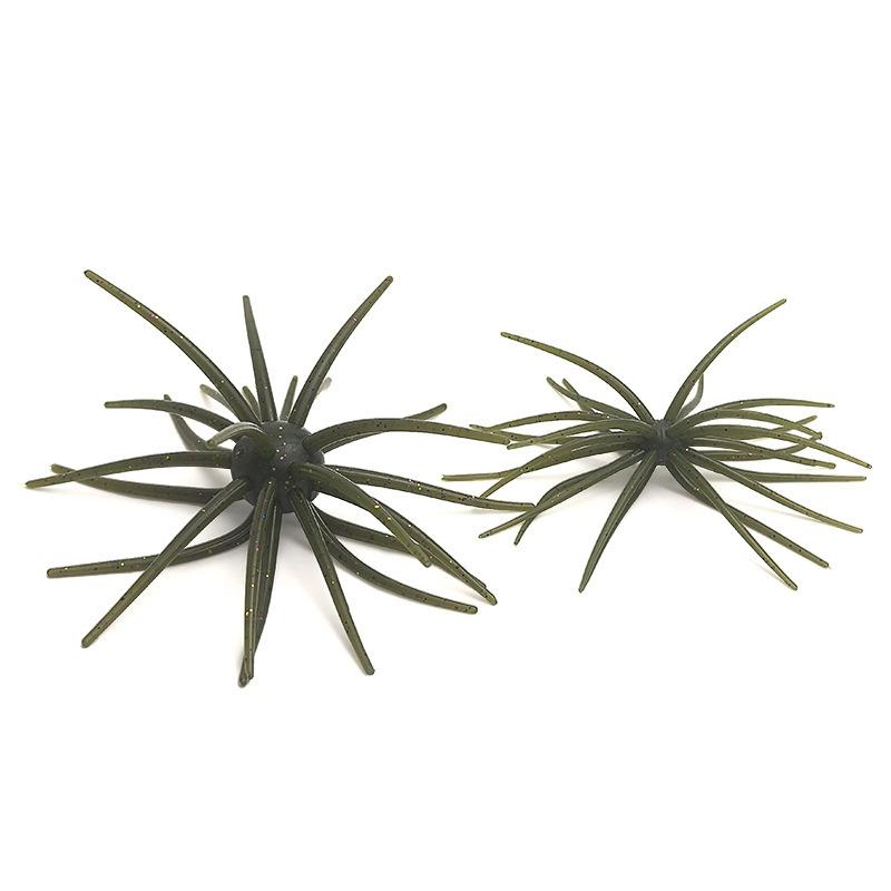 10 Pezzi 2,8g 8,7g Esca Morbida Riccio di Mare TPE Silicone Lure da Pesca Attrezzatura Portatile per Pescatori Principianti