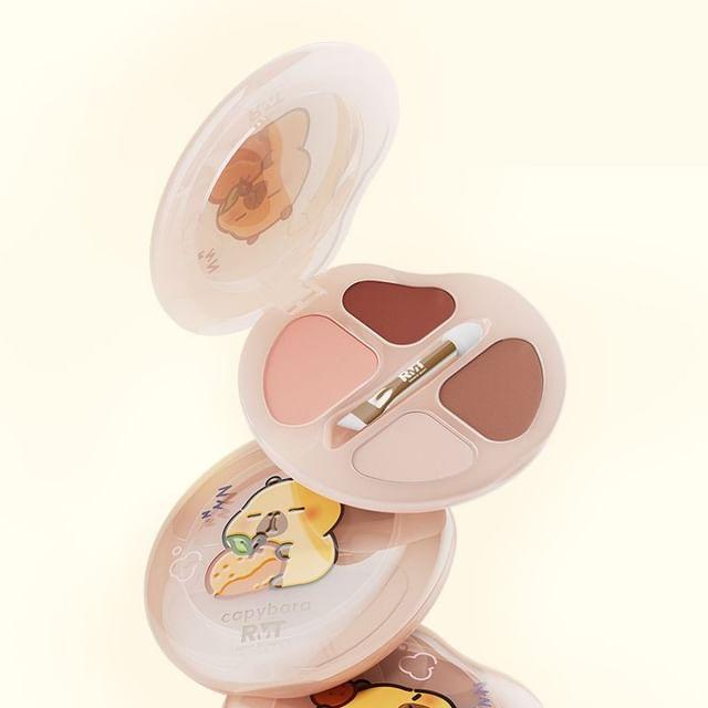 ROMANTIC BEAUTY - Capybara Edition 4-Color Eyeshadow Palette - 3 Colors #05/05A Wild Berry - 2.5g