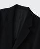 Musinsa Standard Wool Blend Traditional Out-Pocket Blazer [Black]