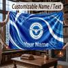 Custom Name Flannel Throw Blanket Brighton & Hove Albion Football Pattern Warm Home Decoration