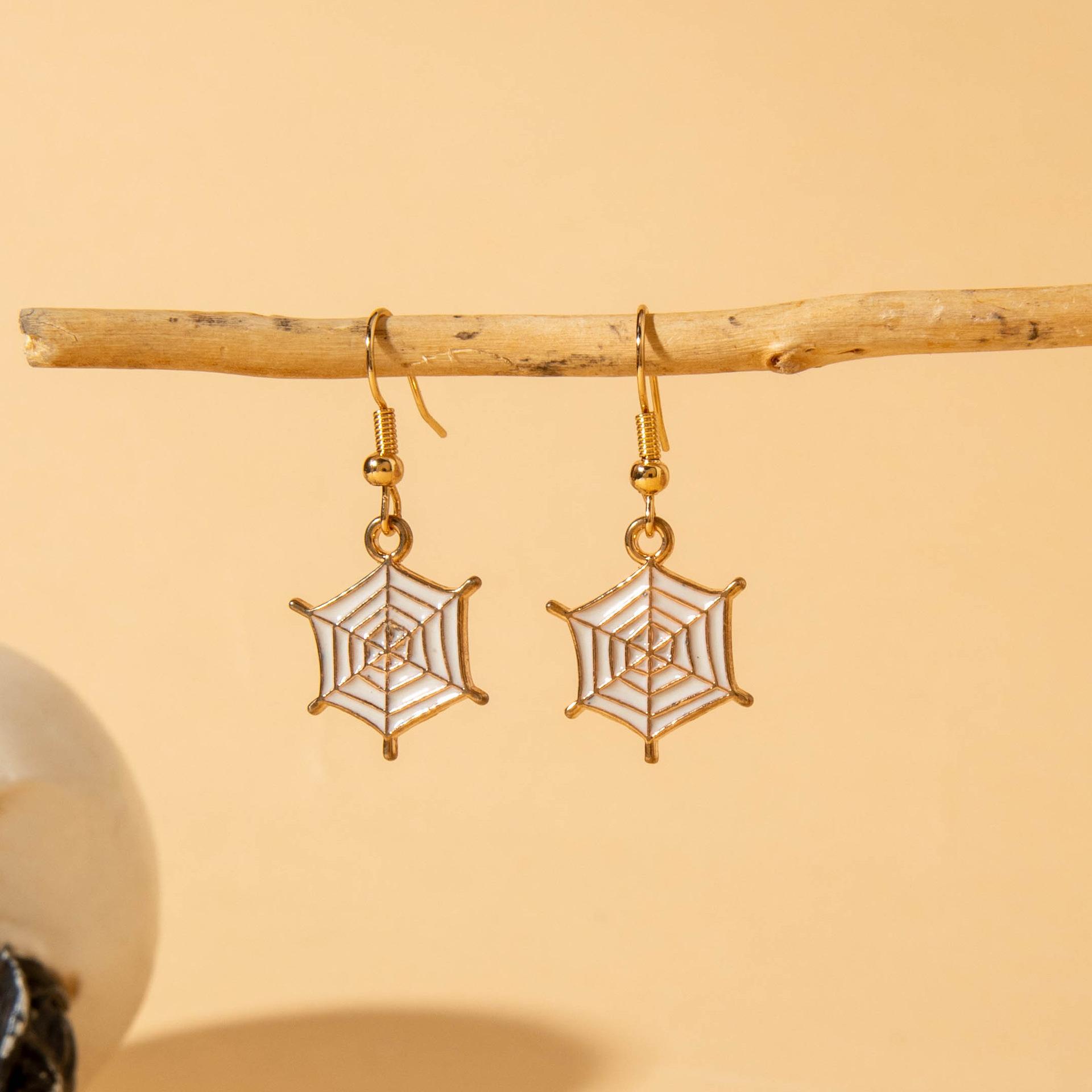 Горячая Распродажа Хэллоуин Пусеты Комбинация Мультяшный Смешной Голова Тыквы Призрак Летучая Мышь Элемент Набор Пусет