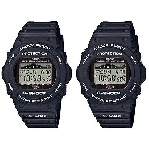 Párové hodinky CASIO s PÁROVÝM BOXEM Sdílet Radio Solar Digital Multifunkční 20 ATM voděodolné černé hodinky Dovezené [Casio] G-Shock G-SHOCK G-LIDE