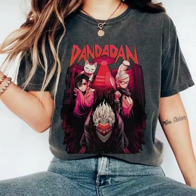 2026 Summer Hot Sale Japanese Anime Dandadan Graphic T-shirt Y2k Men Women Vintage T-shirt Hip Hop Streetwear Oversized Tshirt