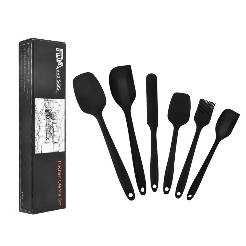 Silikon 6-delt slikkepottsett – Varmebestandige, non-stick kjøkkenredskaper for baking og matlaging