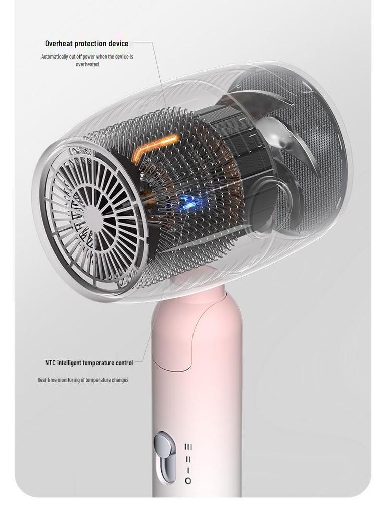 High-Power Foldable Travel Hair Dryer for Quick Drying