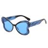 New Vintage Butterfly Sunglasses Women Men Brand Round Sun Glasses Big Eyewear  for Male Female Special Shaped