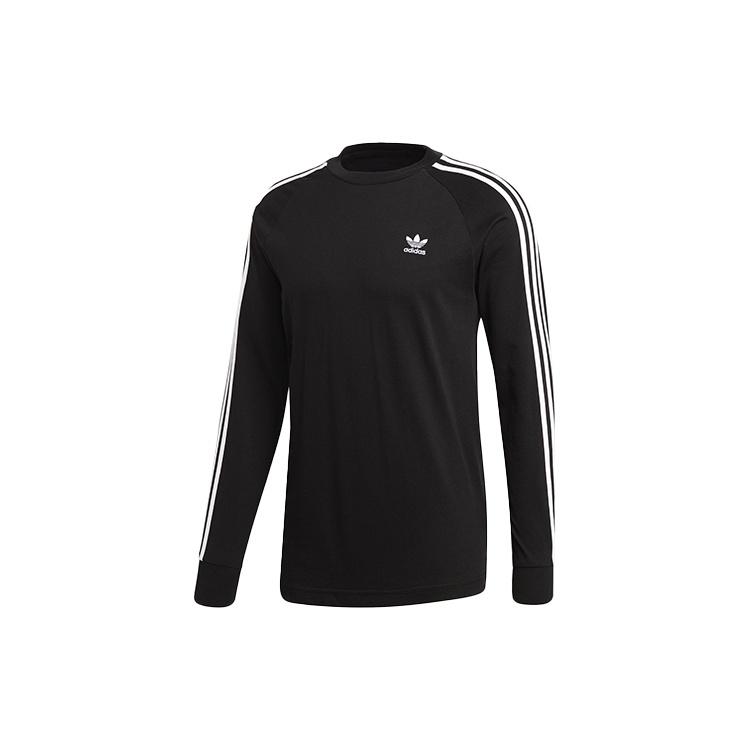 adidas originals Classic Round Neck Cozy Long Sleeves Black Men s DV1560 S