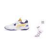 Li Ning Ace V Kollektion Dämpfung Rutschfest Abriebfest Niedriger Schaft Badminton Schuhe Unisex Weiß Lila AYTT001-4