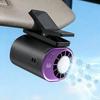Rotating Clip-On Cooling Fan Rechargeable Adjustable Speed Car Fan Portable Personal Air Conditioner for Car Desk Travel