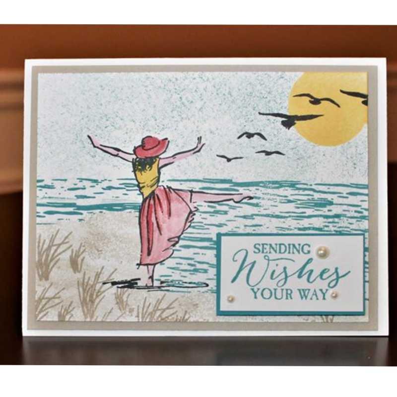 Metal Cutting Dies Dancing Girl and Stamp for DIY Scrapbooking Photo Album Decorative Embossing