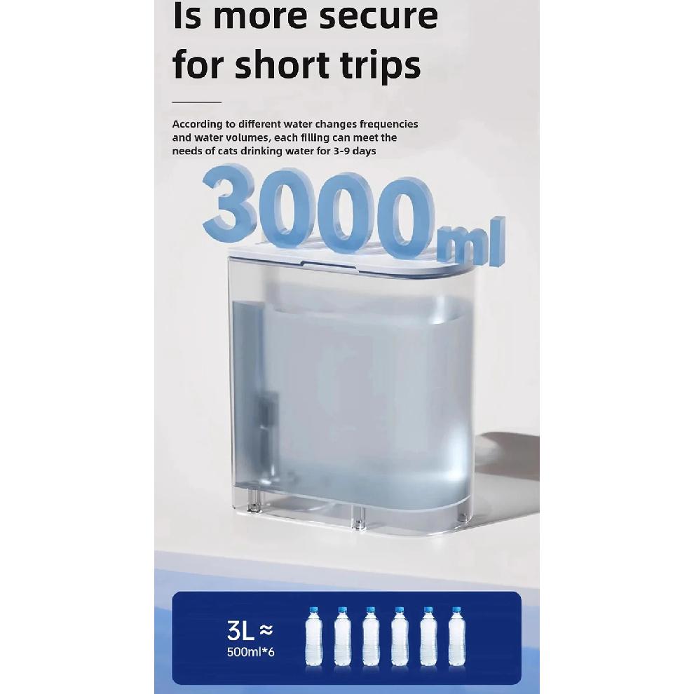 The New Smart Tipping Pet Water Dispenser Is A Rechargeable Automatic Water Dispenser Suitable For Both Cats And Dogs