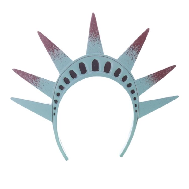 Statue of Liberty Torch Headband Stage Props Hairhoop for Halloween and Independence Day Party Gathering Accessories