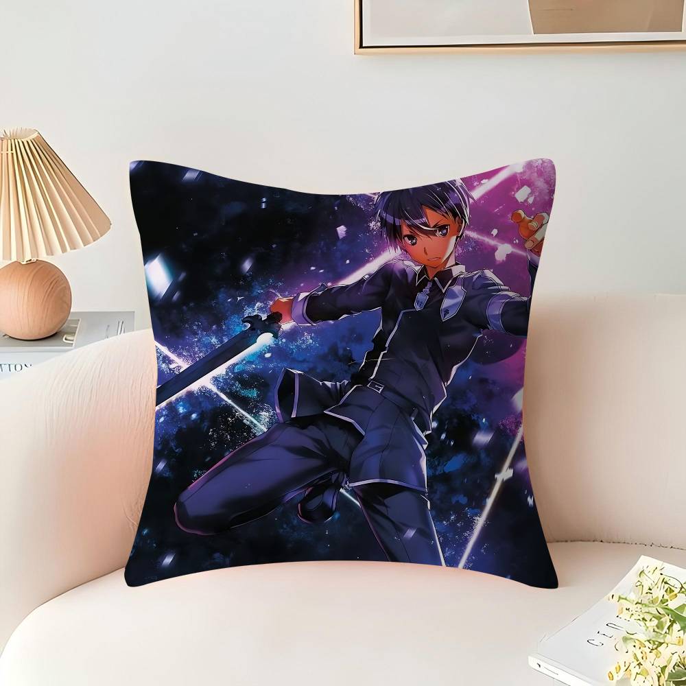 Anime SAO K-Kirigaya-Kazuto Personalisiertes Bild Text Heimdeko Kissen Haushaltsgeschenke 45x45cm