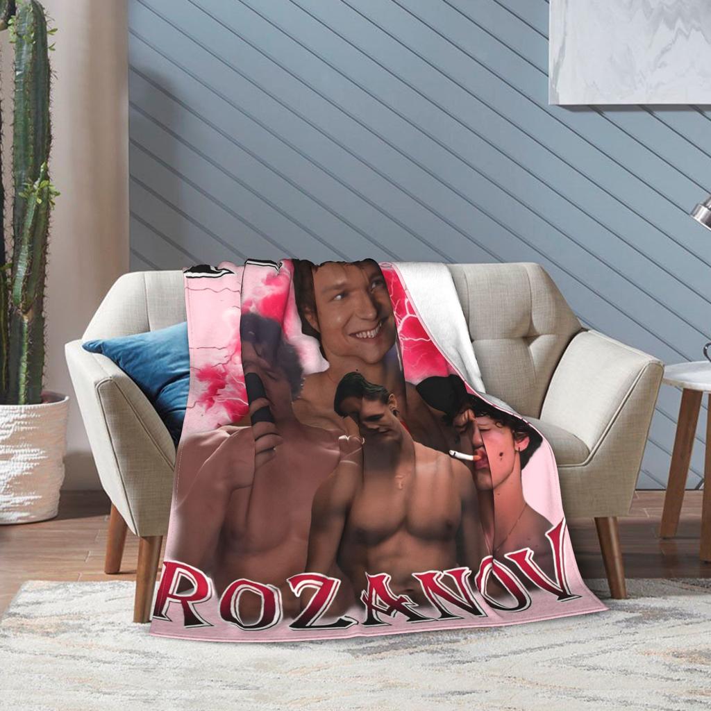 Ilya Rozanov Flanelldecken Beheizt Rivalität Hockey Vintage Überwurfdecke für Bett Sofa Couch 125*100cm Plüsch Dünne Steppdecke