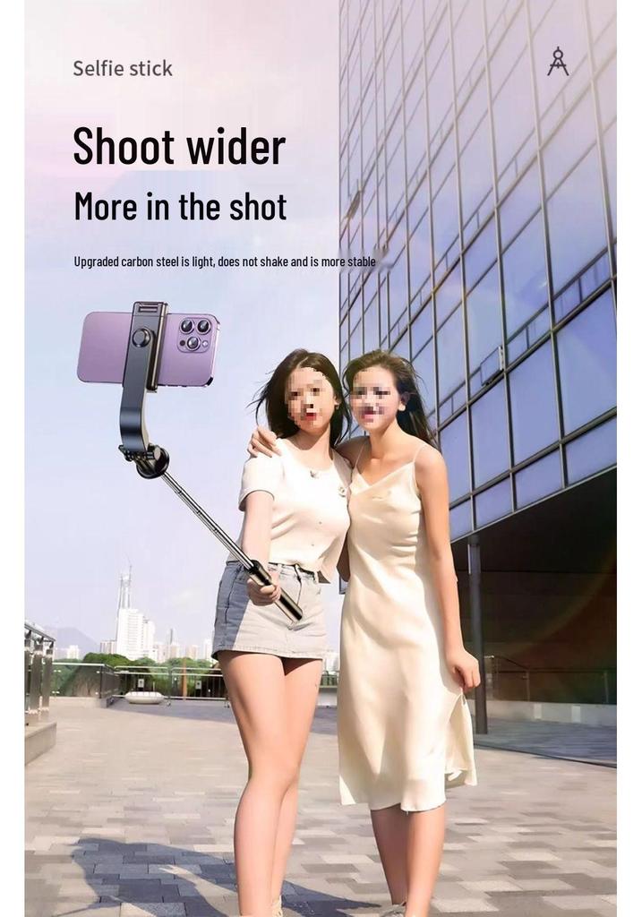 Bluetooth Portable Selfie Stick & Tripod with Remote - Handheld, Floor-Standing, and Foldable for Travel.