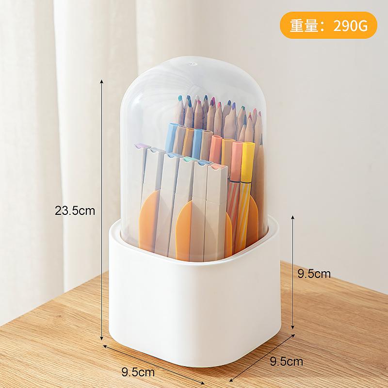 Stolní organizér Průhledný otočný držák pera Organizér police na psací potřeby Zásobník na psací potřeby Držák na pera