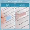 Colored PET Label 30/60/120Pcs Repositionable Writable Adhesive PET Note Page Marker for Notebook Planner Binder Folder