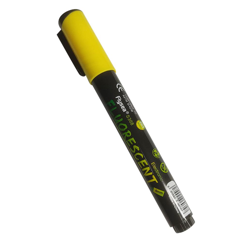 

FLYSEA S368 Marker Pen 6mm Fluorescent Pen Reversible Highlighters for LED Light Board