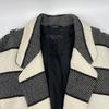Rag&bone White Black Oversized Silhouette Jacket Coat XS White X blackUsed