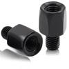 Ygmylandbb Motorcycle Mirror Adapter Converter, Black/Black, Set of 2 (Inverse 8mm To Positive 8mm)