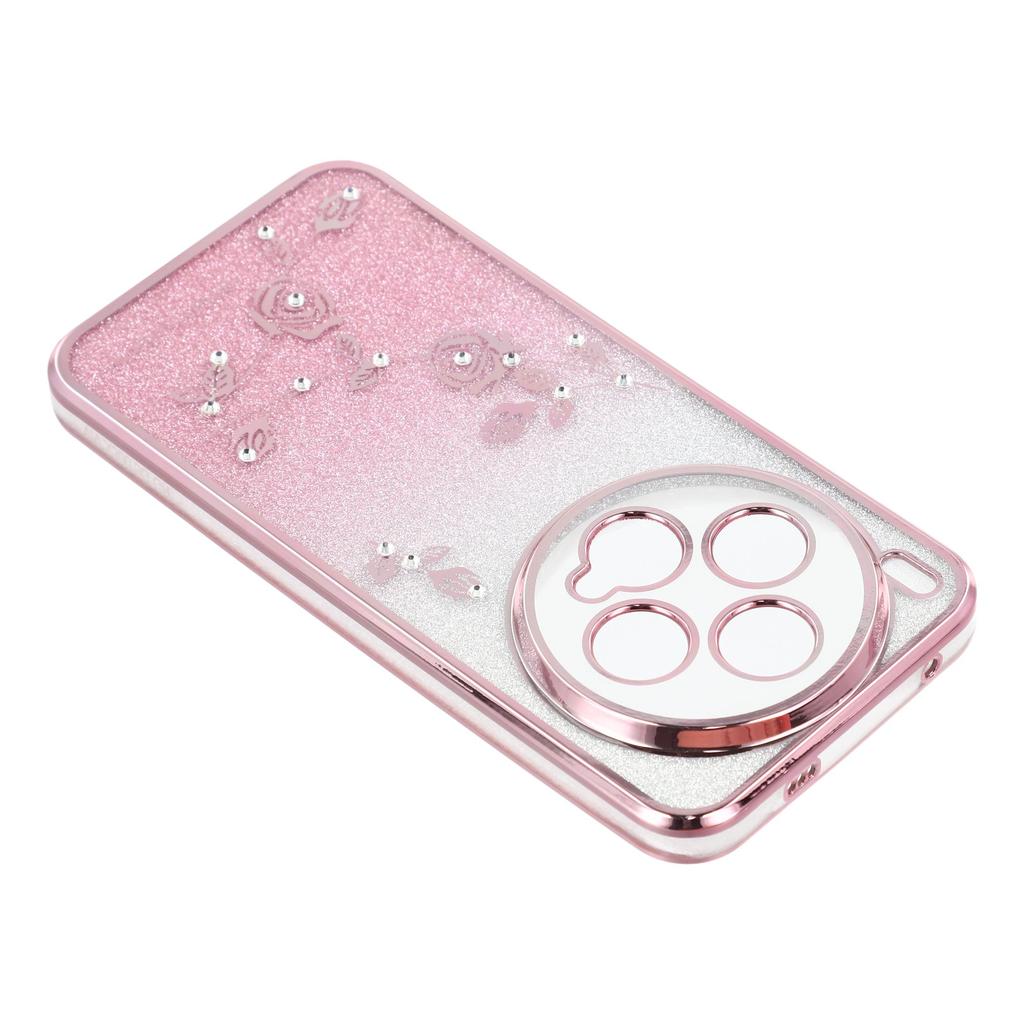 KADEM For vivo X300 5G Case Flower Pattern TPU Gradient Phone Cover with Lanyards