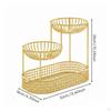 Fruit Basket Ventilated Design Strong LoadBearing Countertop Snack Holder for Living Room, Kitchen,