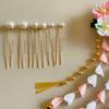 Pink Hair Pearl Japanese Hair Hair Hakama Head Hair Decoration Tsumami-zaiku Ornament, Pin, Ornament, Shichi-Go-San Ornament, Dress, Accessory,