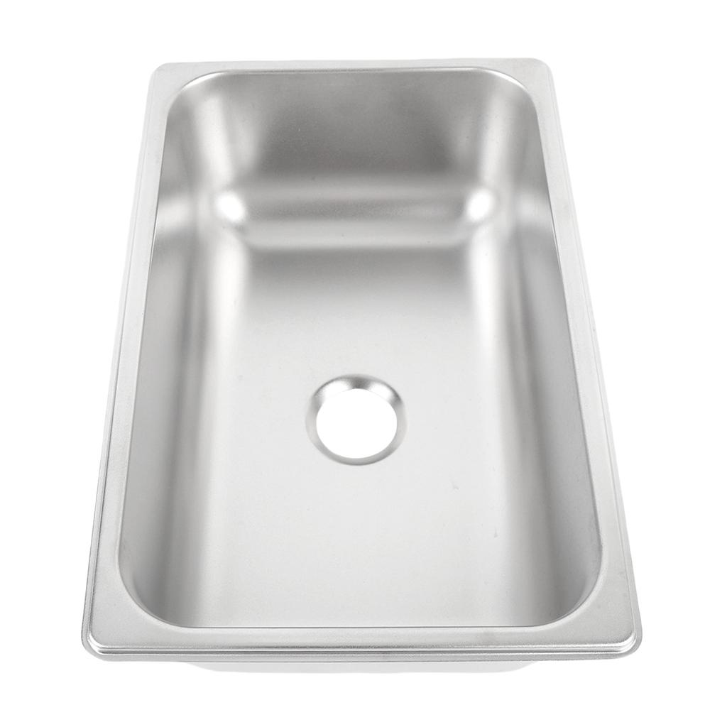 12.44x8.11x3.94in Zlewozmywak kuchenny Stal nierdzewna 304 z otworem odpływowym 40 mm Zlewozmywak barowy Jednokomorowy