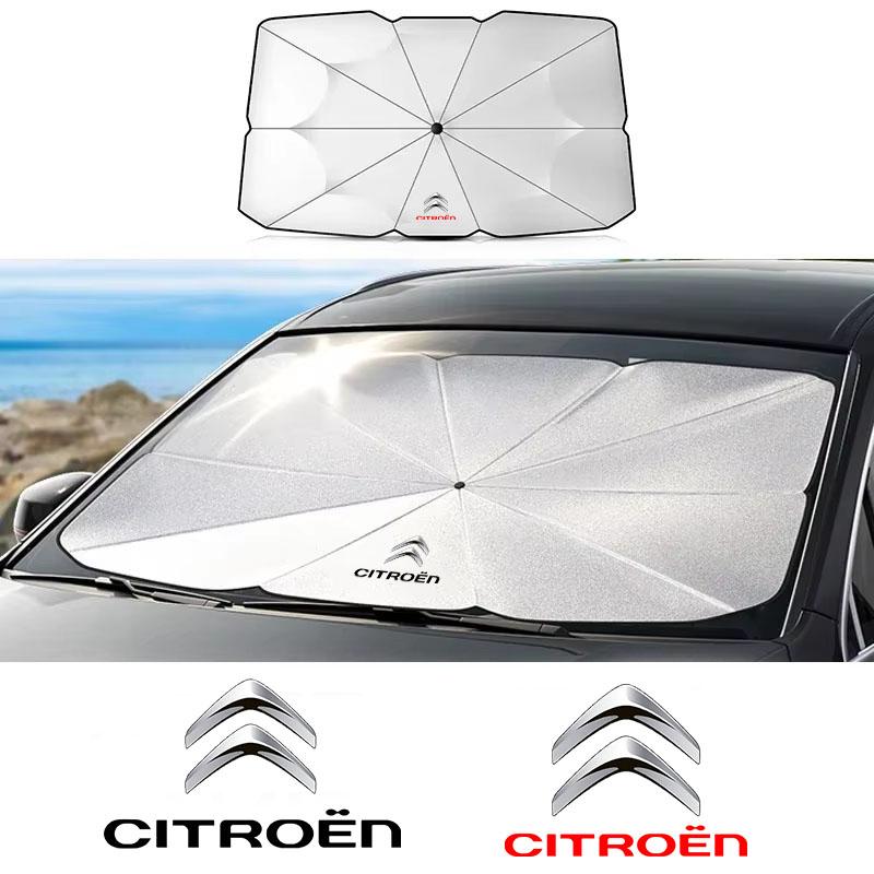 Car Windshield Sunshade Umbrella Protector Parasol Foldable For Citroen C3 C5 Aircross DS3 Crossback C4 Cactus Picasso Berlingo