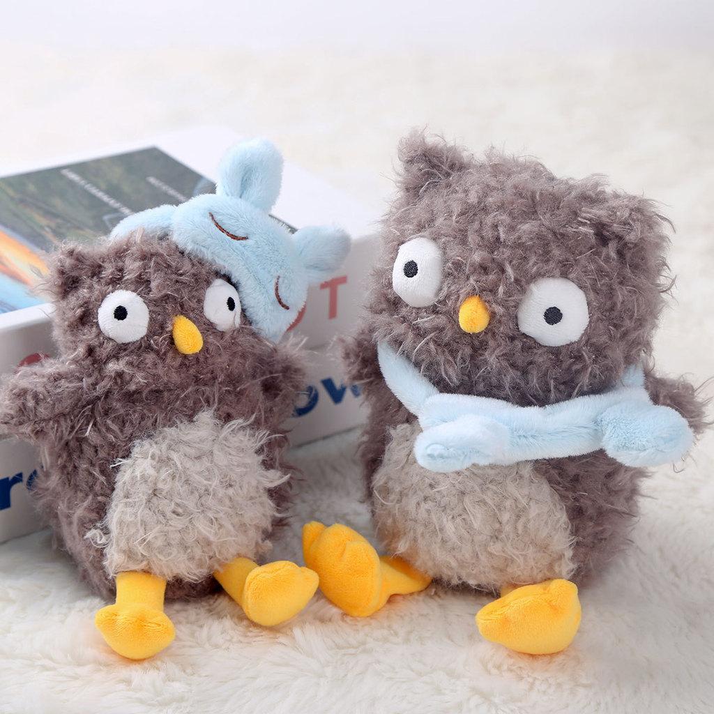 Maschera per Occhi Gufo Peluche Giocattolo Bambola Animale Regalo Per Bambini E Collezionisti