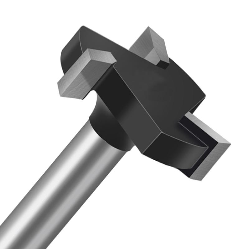 1/4 Schaft Holzbearbeitung Fräser T-förmiger Nutenfräser Bodenreinigungsmesser Nutfräser Verwendet zum Ziehen und Nuten
