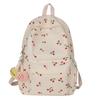 Backpack Women College Student Schoolbag Girl Cute Cherry Casual Travel Bag