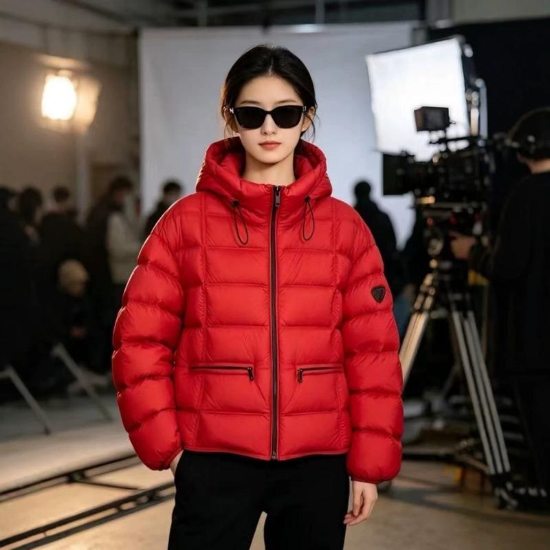 Women Hooded Puffer Coat Thick Warm Loose Fit Winter Outerwear