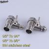 1 Set Tap Tee B Cold Hot Water Pipes Home Accessories 1/2" To 1/4"3/8" With Shut-Off Ball Valve RO Feed Water Adapter