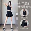 Womens Sports Polo Set Badminton Tennis Golf Outfit Slim Fit Activewear
