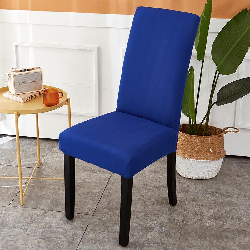 Household Simple Chair Cushion Set Elastic Dining Chair Set Hotel Seat Set Dining Table Chair Cover Stool Cover Home 1PC королевский синий