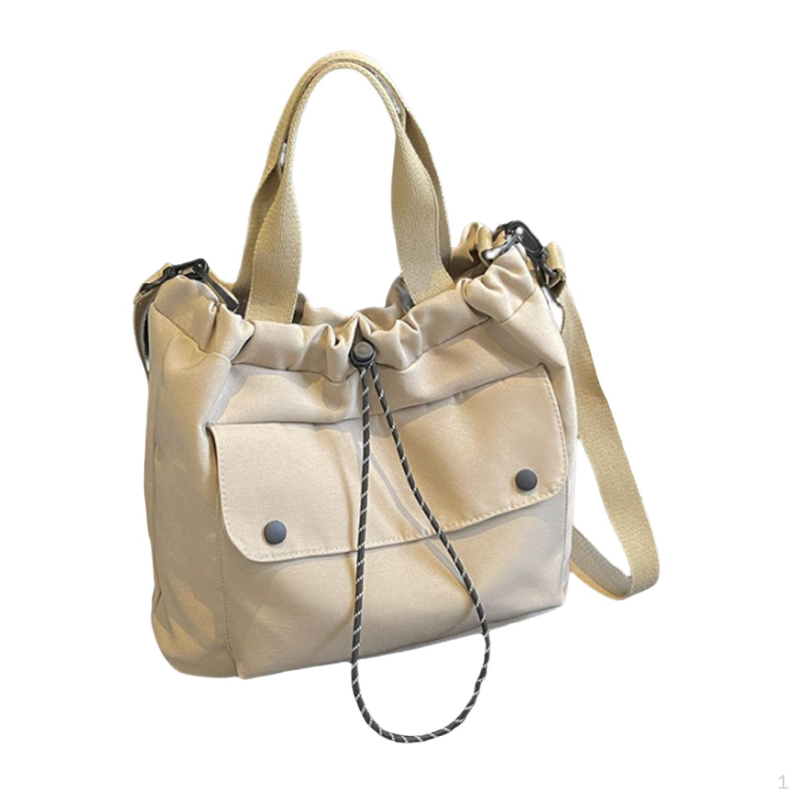 

Женская сумка через плечо Повседневная сумка через плечо для шопинга Праздники Уличные путешествия Beige White