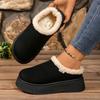 Comfortable Women Snow Boots Winter Solid Color Platform Ankle Boots Woman Round Toe Slip On Warm Shoes Women Zapatos De Mujer