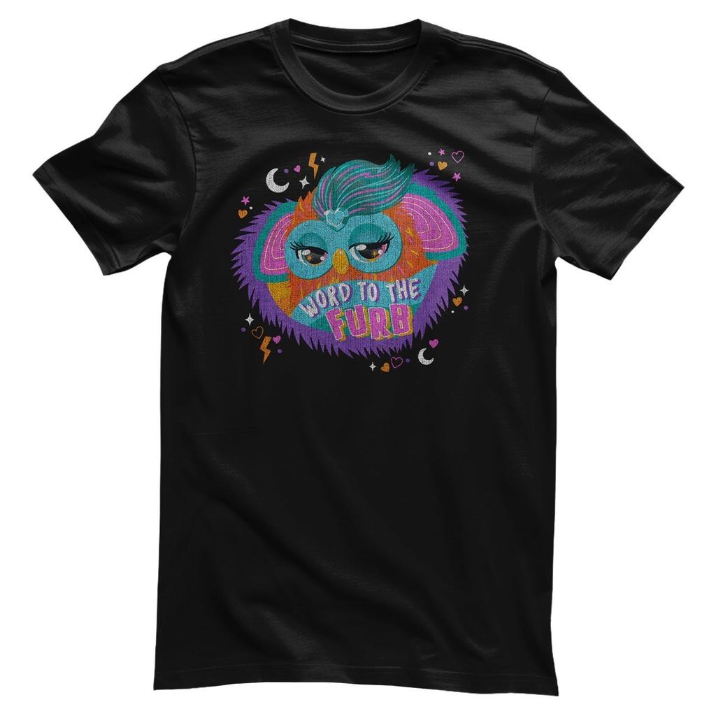T-Shirt Pour Homme Officiellement Licencié Furby Mot Pour Le Furb