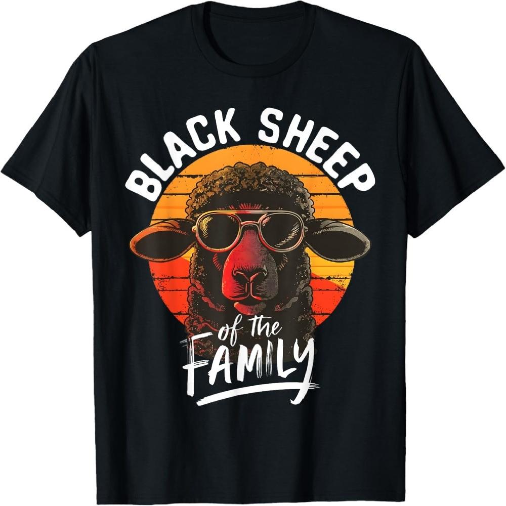 

Black Sheep Of The Family Funny Saying T-Shirt XXXXXL чорний