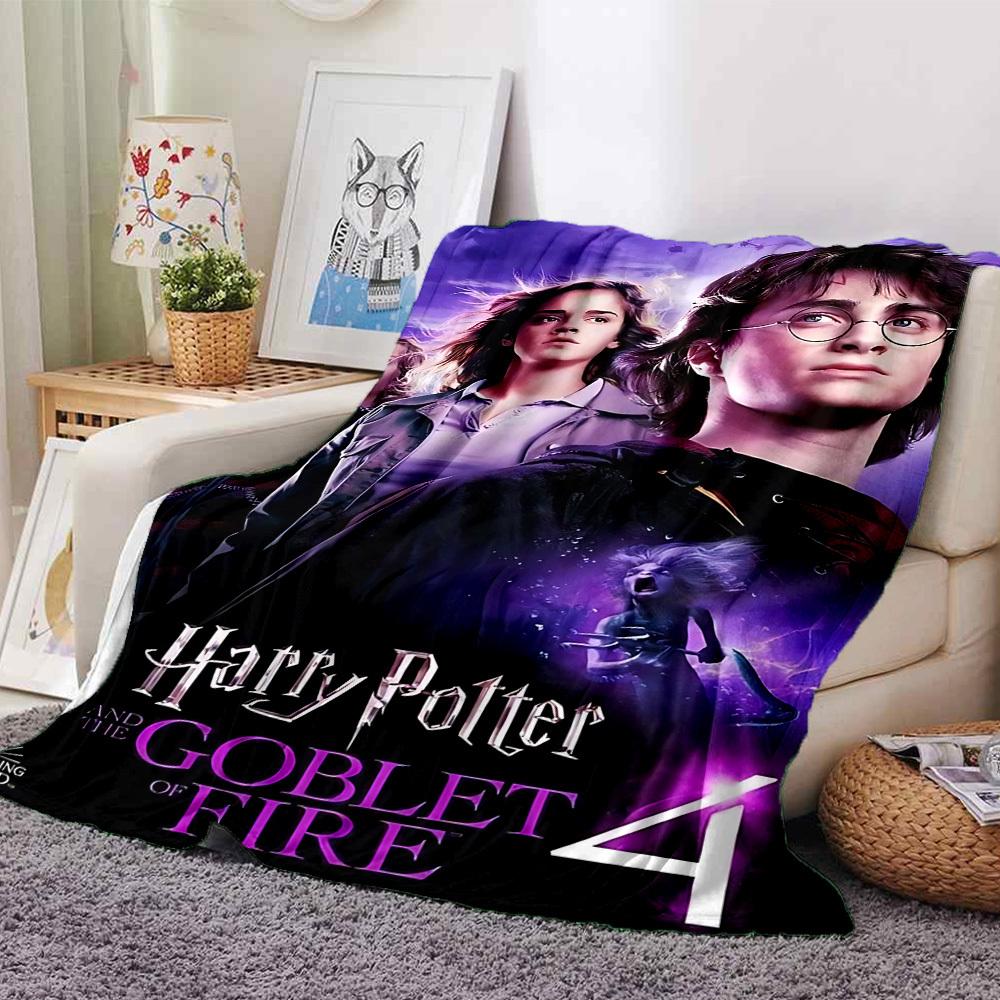 

1pc Harry Potter and the Goblet of Fire Flannel Blanket Soft Warm Throw for Home, Office, Travel, All-Season Cozy Bedding GiftL1211 80cmx120cm(31inx47in)