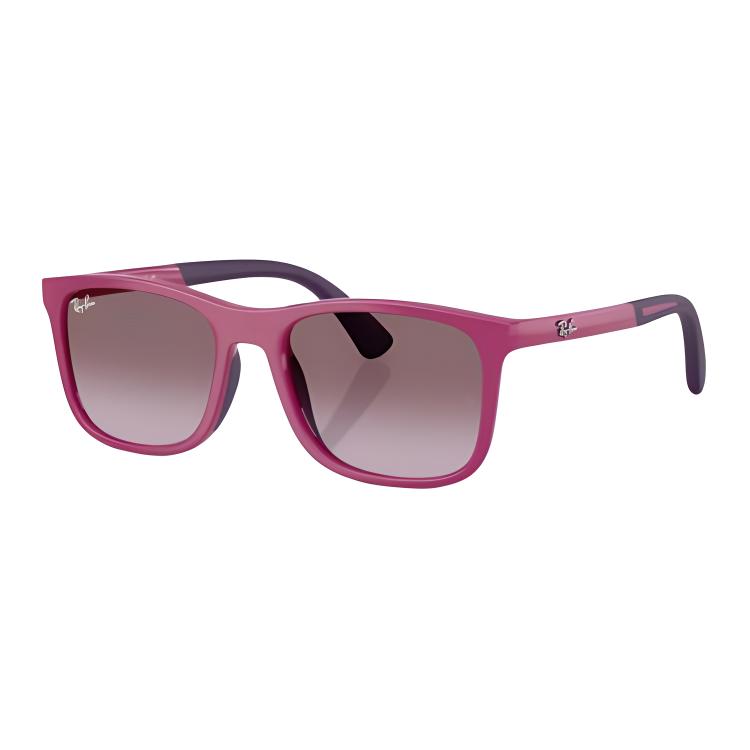 

Ray-Ban Full Frame Design Injection Molded Square Sunglasses Kids Pink 56 розовый