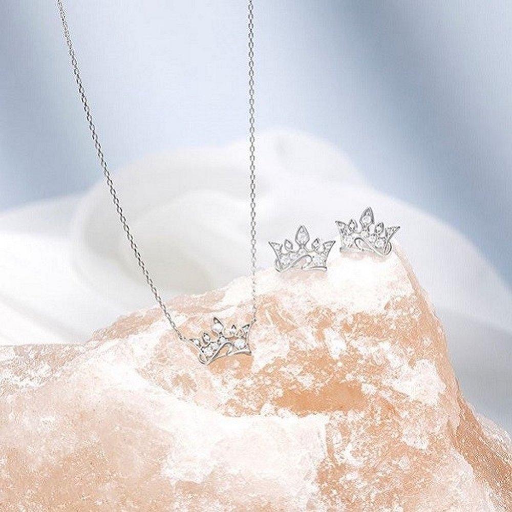 Tiara Necklace + Earrings Set (Set-J0-1089)