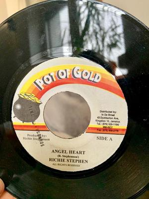 7inch Record RICHIE STEPHENS - Angel Heart NONE Pot Of Gold Jamaica Reggae, Ska & Dub Used