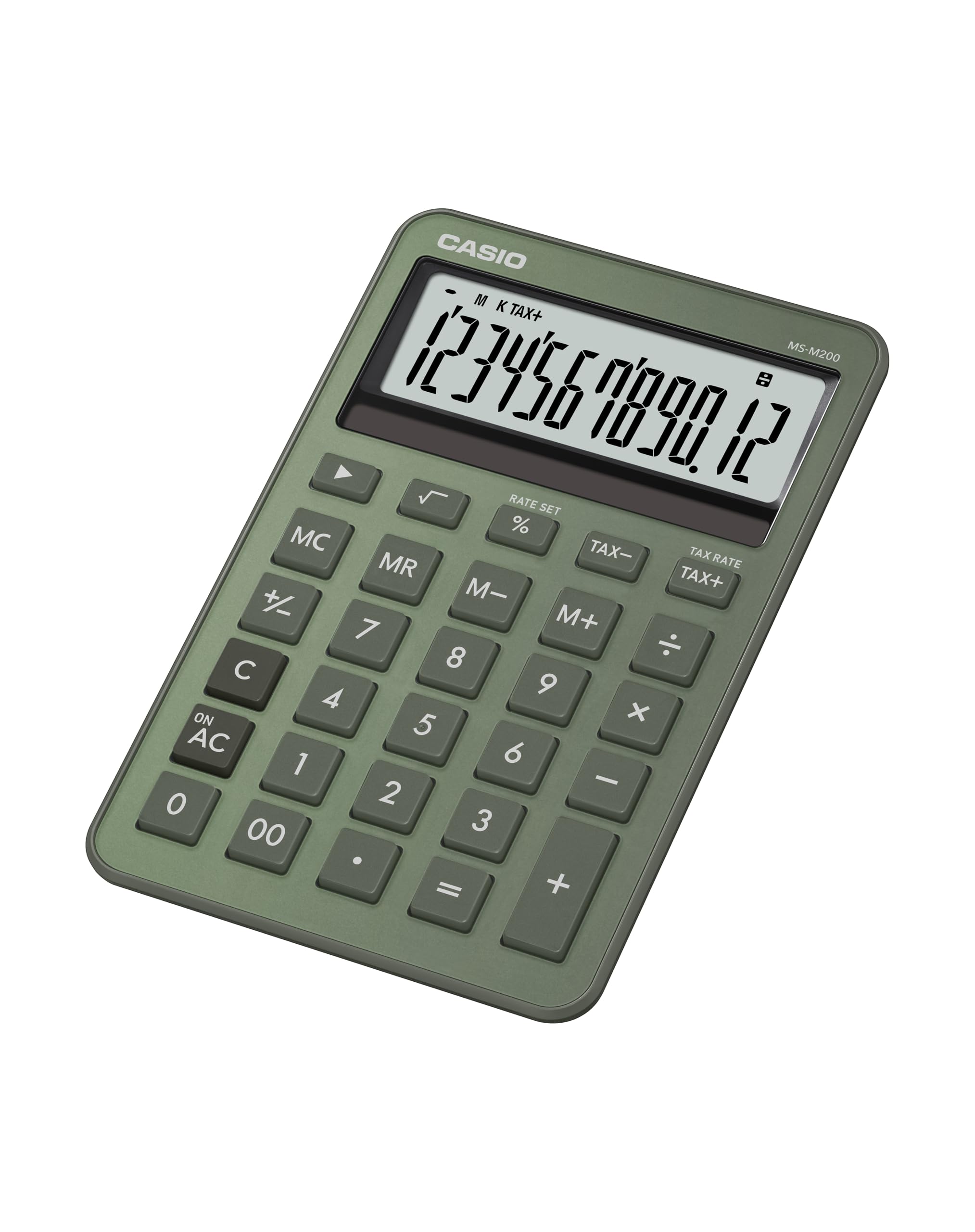 

Casio Designer Mini Just Misty 12 Calculator, Type, Stylish, Green, Digits, MS-M200-GN-N