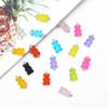 10pcs Resin Candy Color Bear Charms Pendant Beads for Necklace Bracelet Jewelry Making