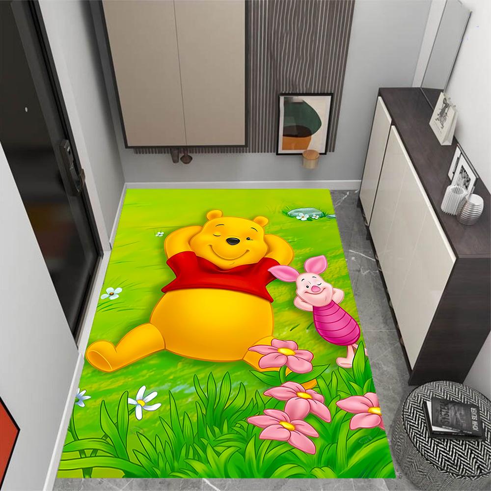 Ferkels Lila Schal Abenteuer Disney Zeichentrickfilm Thema Rutschfester Teppich - Polyester, Heimdekoration, Geeignet für Schlafzimmer, Wohnzimmer, Eingangsbereiche und Studios