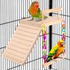 Natural Bird Play Gym Wooden Parrot Rest Platform New Cage Accessories  Cage Decor